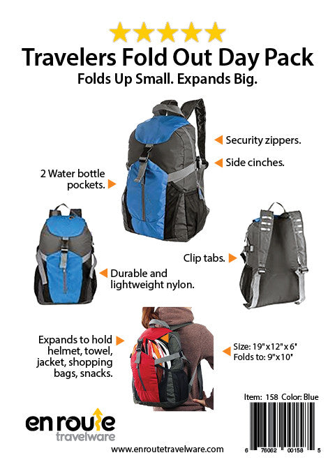 Backpack (#158) (Foldable) - En Route Travelware