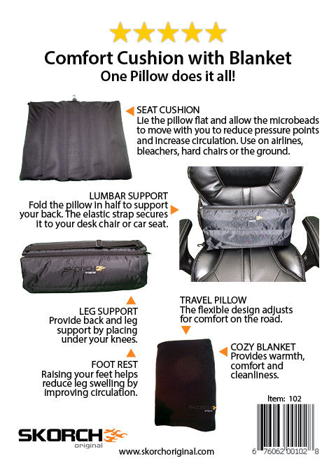Travel Pillow Comfort Cushion with Blanket (#102) - En Route Travelware