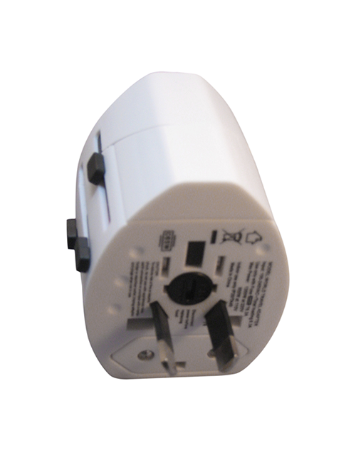 International Plug Adapter with 2 USB ports (#149) - En Route Travelware