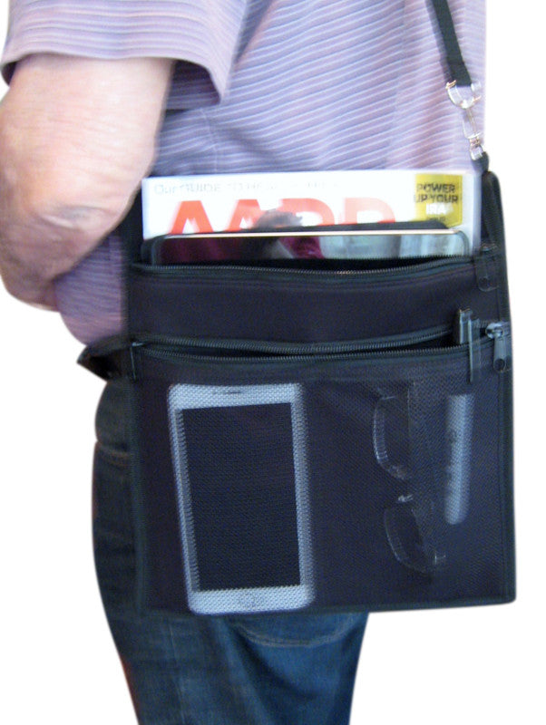 Shoulder Bag (#155) Unisex saddlebag style. - En Route Travelware