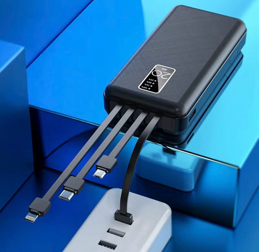 Power Bank with cables. Always have a back-up phone charge when travelling.