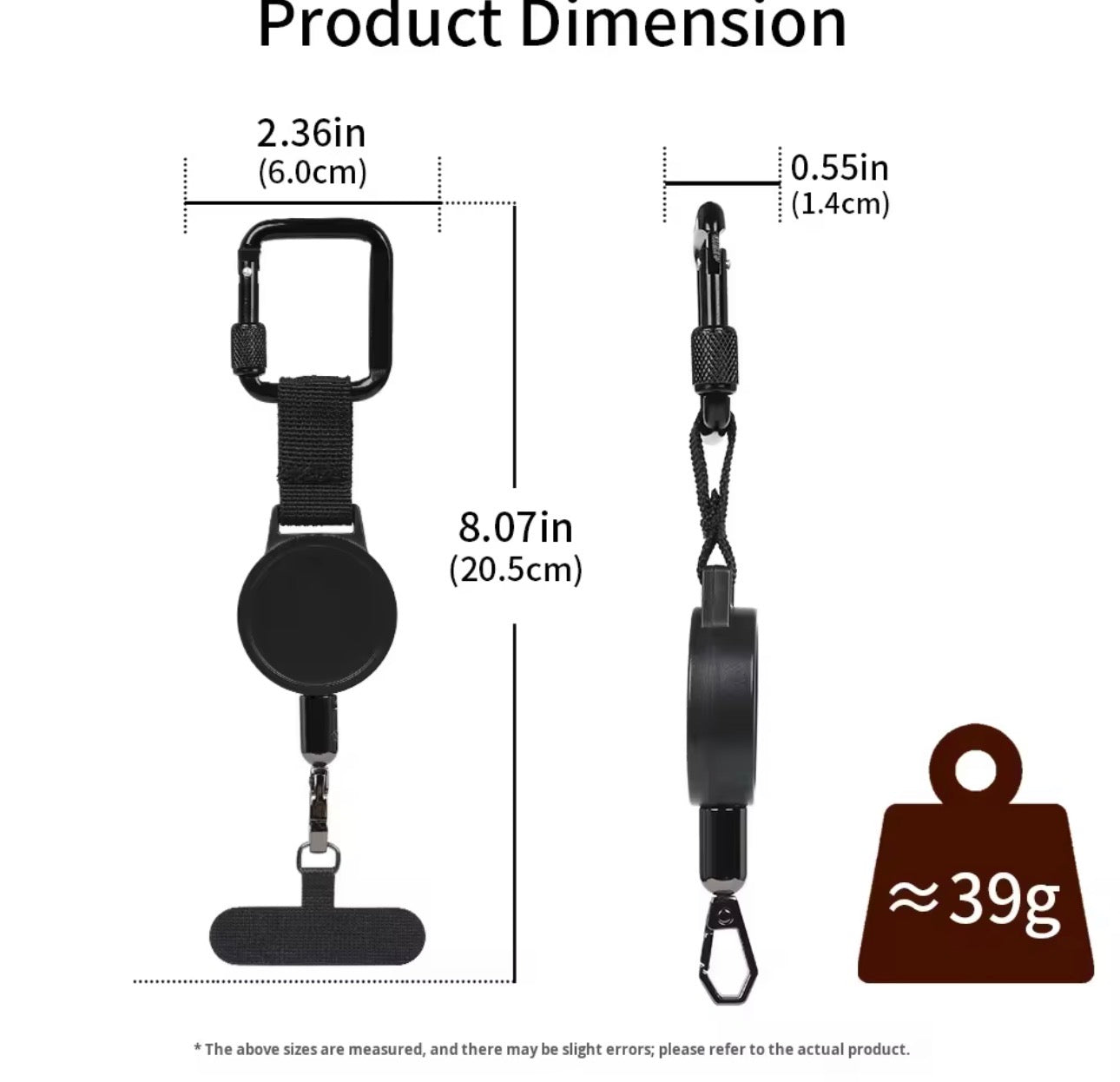 Retractable Steel Phone Tether. Attach your phone to you or lose it.