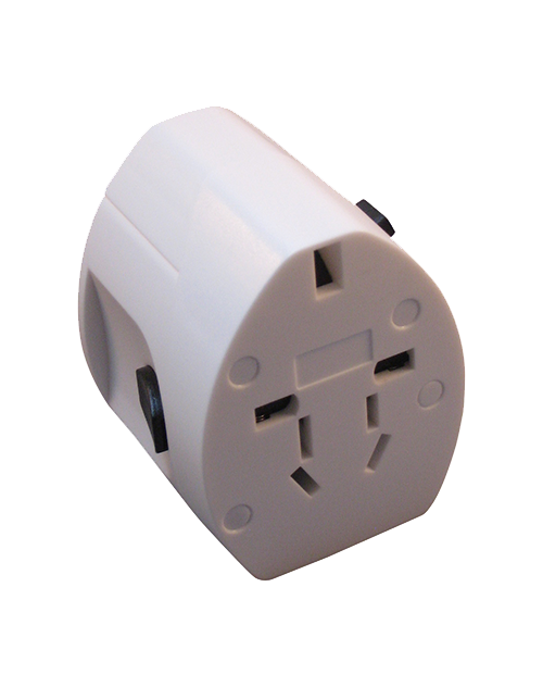 International Plug Adapter with 2 USB ports (#149) - En Route Travelware 
