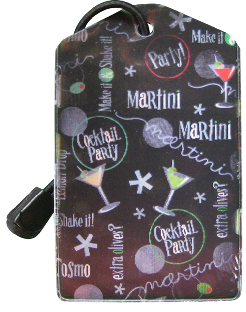 z Luggage Tag: Cocktails - En Route Travelware