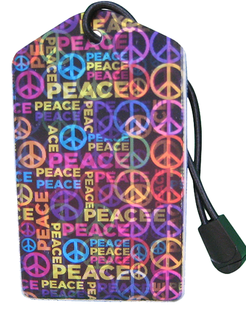 z Luggage Tag: Peace - En Route Travelware 
